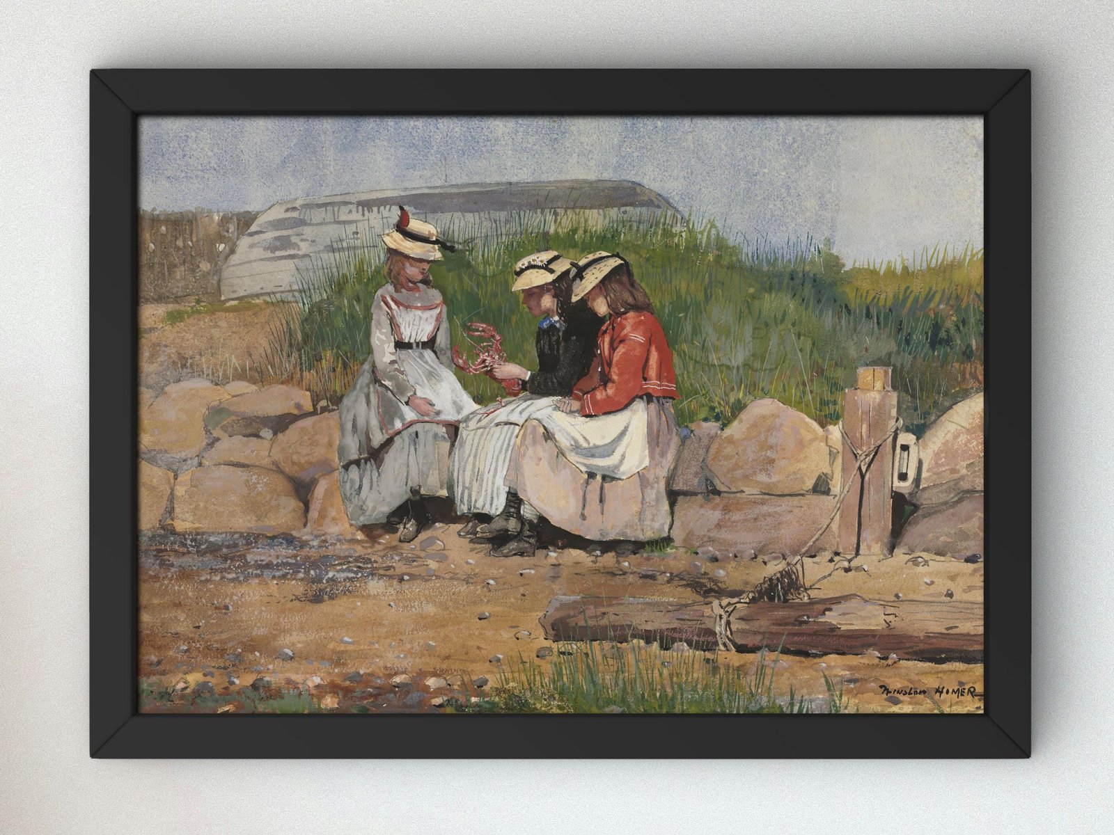 A Fisherman's Daughter by Winslow Homer, 1873, Realism and Naturalism, fine art print