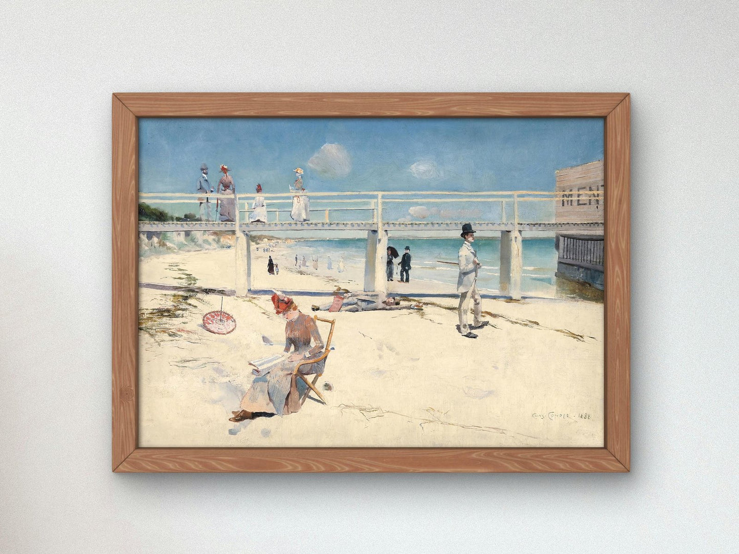 A Holiday at Mentone by Charles Conder, 1888, Impressionism, fine art print