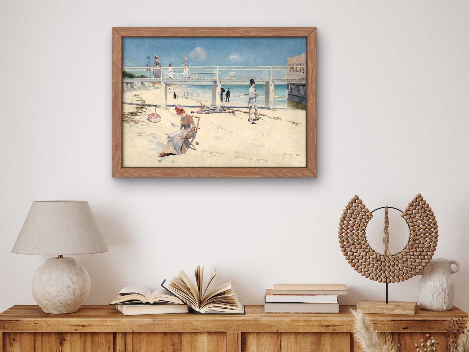 A Holiday at Mentone by Charles Conder, 1888, Impressionism, fine art print