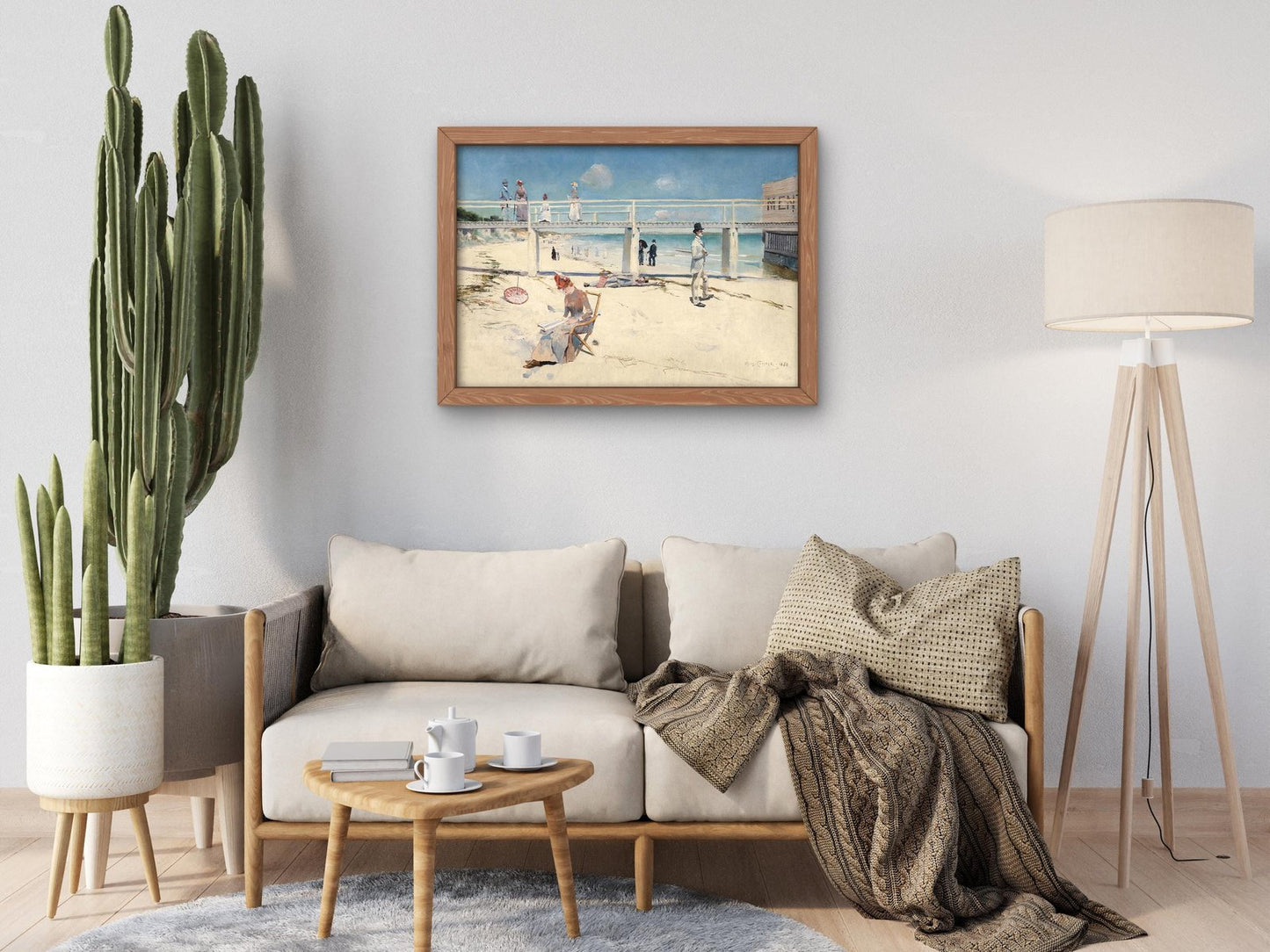 A Holiday at Mentone by Charles Conder, 1888, Impressionism, fine art print