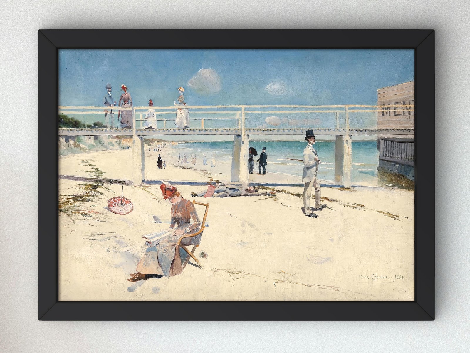 A Holiday at Mentone by Charles Conder, 1888, Impressionism, fine art print
