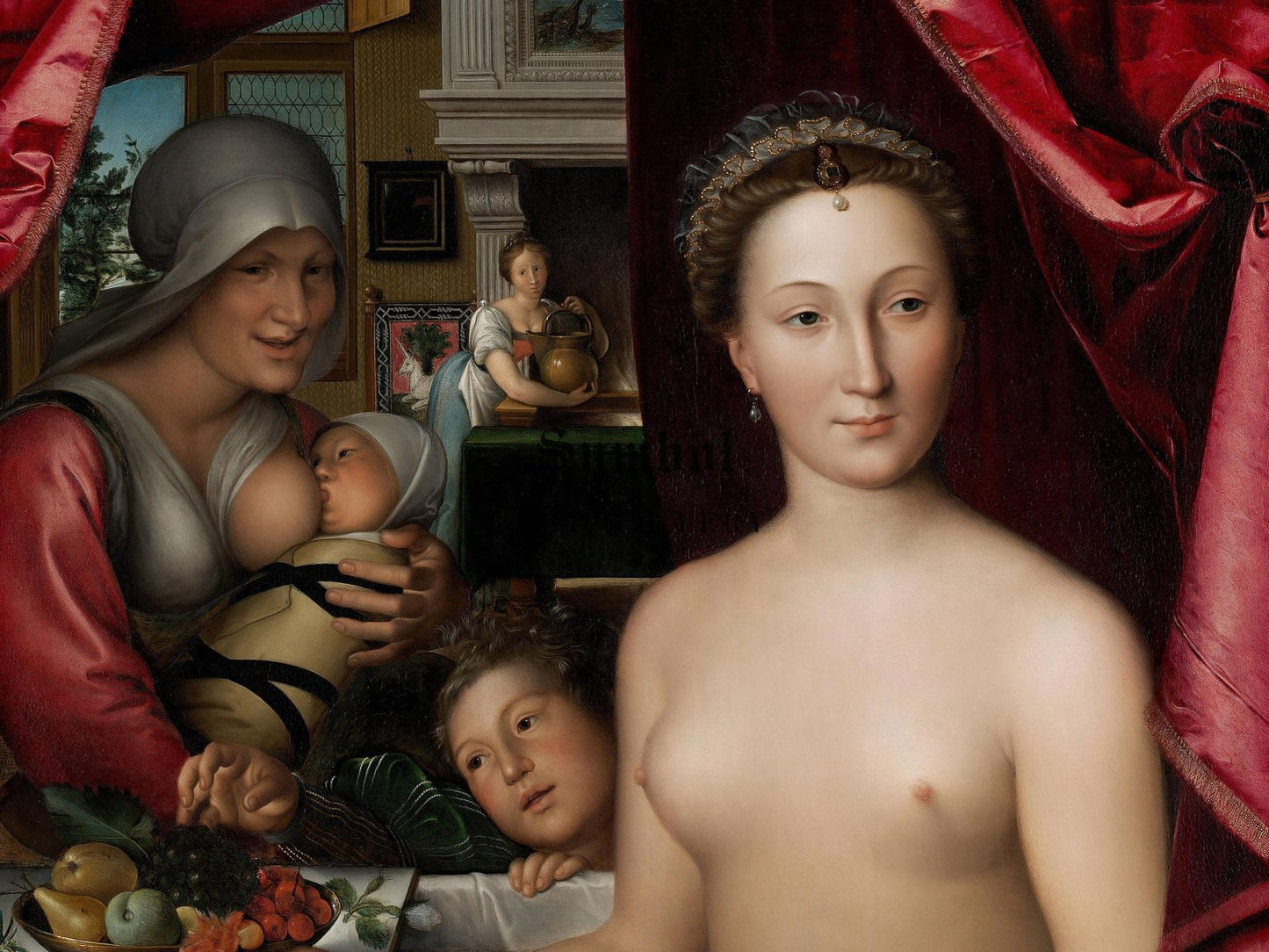 A Lady in Her Bath by François Clouet, 1571, Renaissance, fine art print