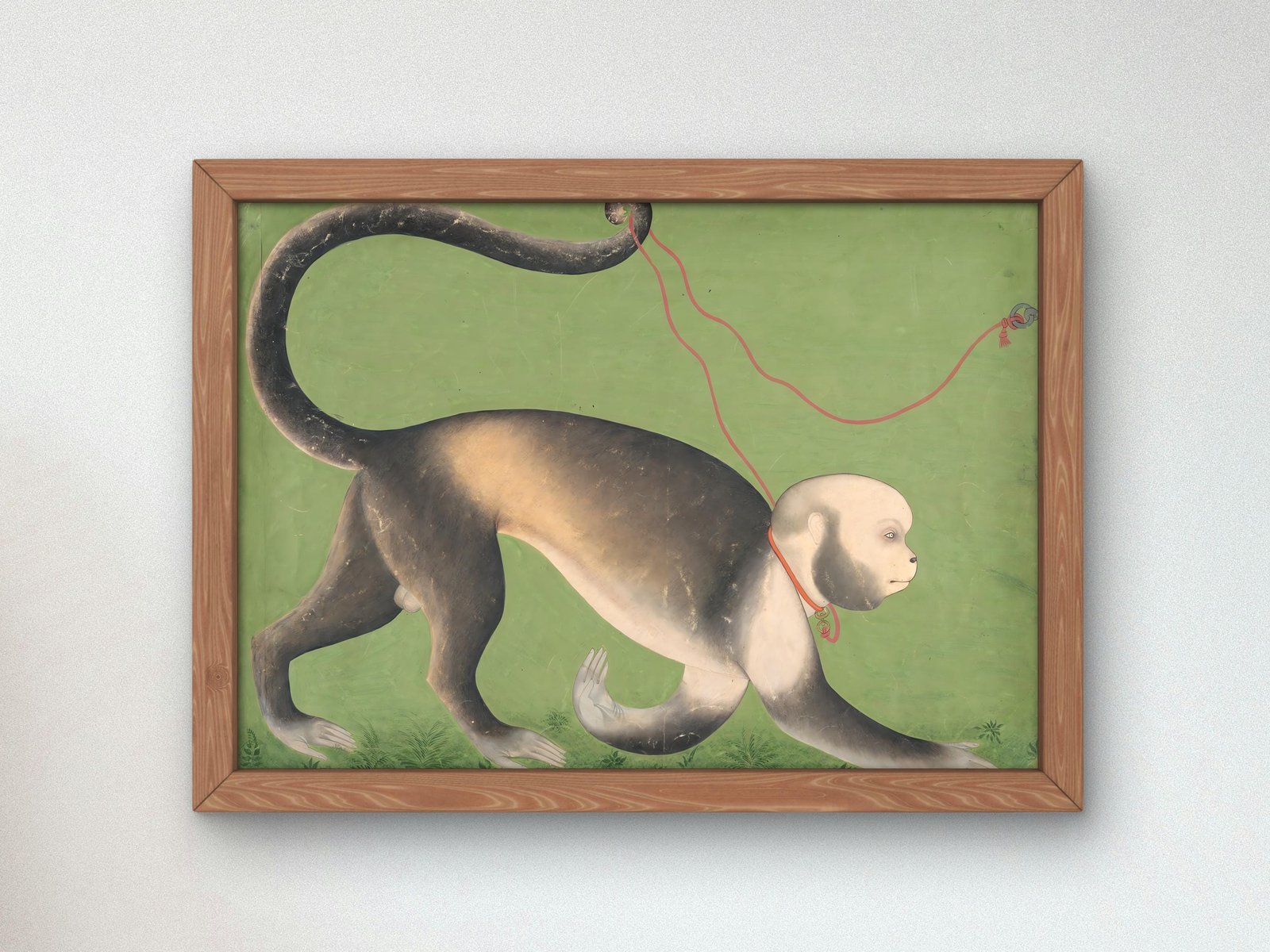 Monumental Portrait of a Monkey by Stipple Master, 1710, Orientalism and Exoticism, fine art print