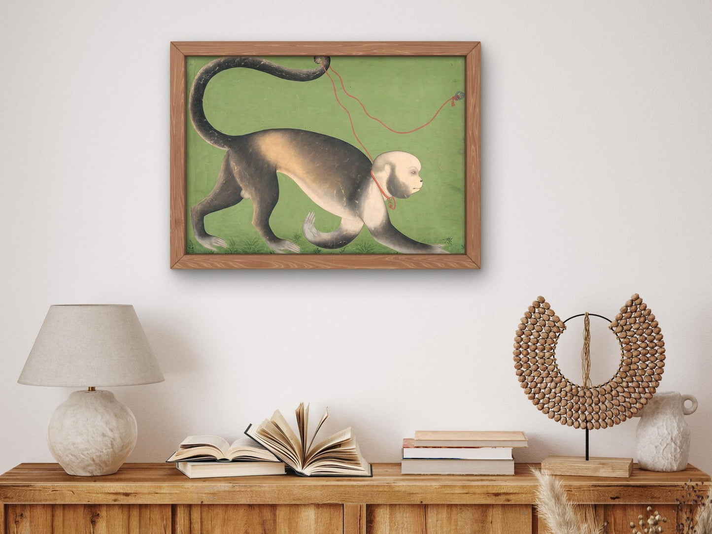 Monumental Portrait of a Monkey by Stipple Master, 1710, Orientalism and Exoticism, fine art print