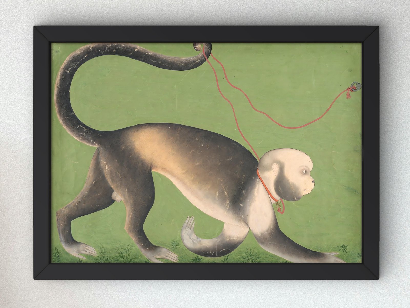 Monumental Portrait of a Monkey by Stipple Master, 1710, Orientalism and Exoticism, fine art print