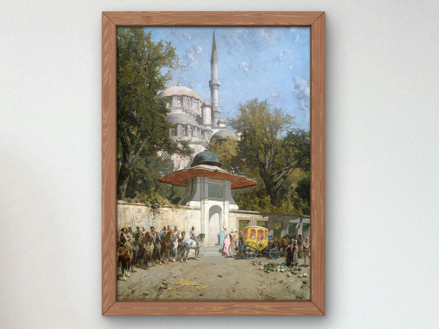 A Mosque by Alberto Pasini, 1872, Orientalism and Exoticism, fine art print