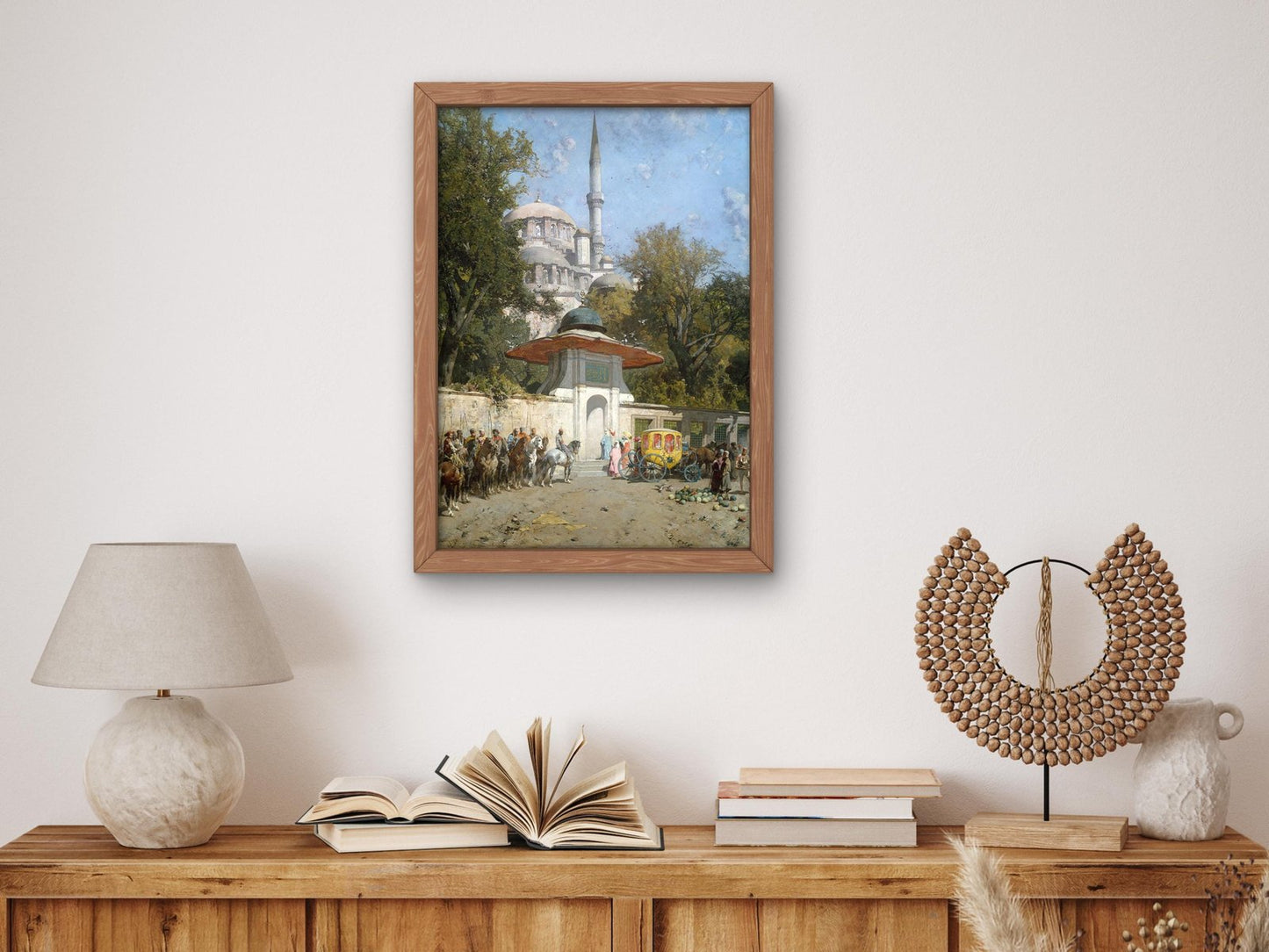 A Mosque by Alberto Pasini, 1872, Orientalism and Exoticism, fine art print