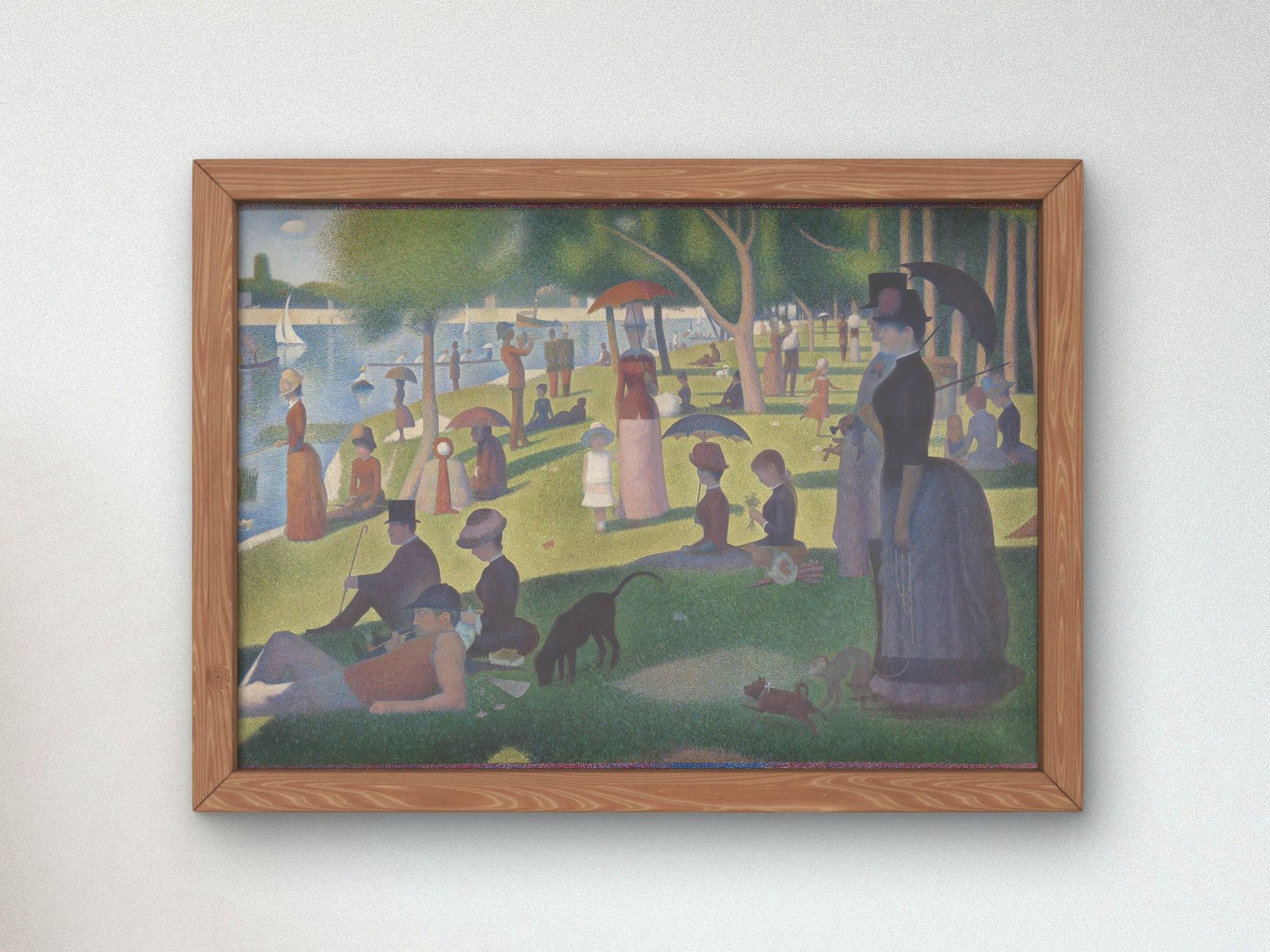 A Sunday on La Grande Jatte by Georges Seurat, 1884, Post-Impressionism, fine art print