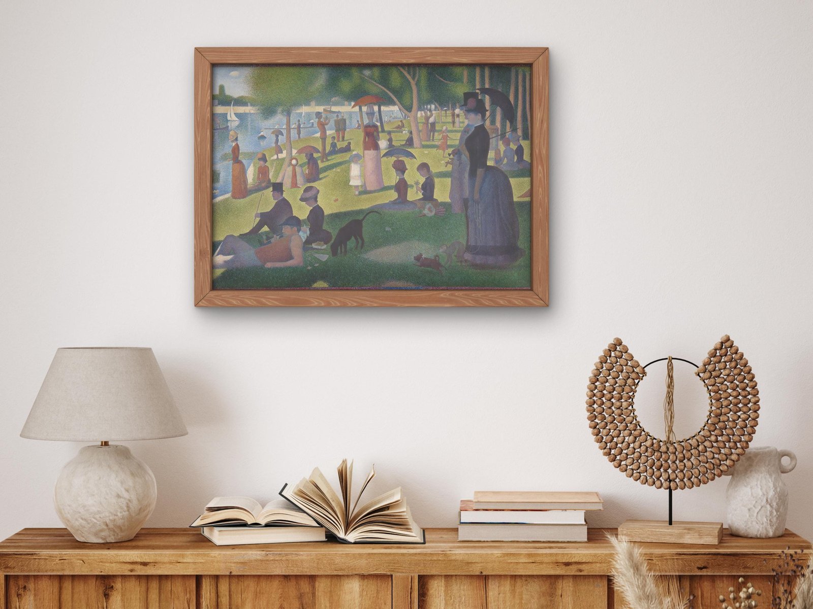 A Sunday on La Grande Jatte by Georges Seurat, 1884, Post-Impressionism, fine art print