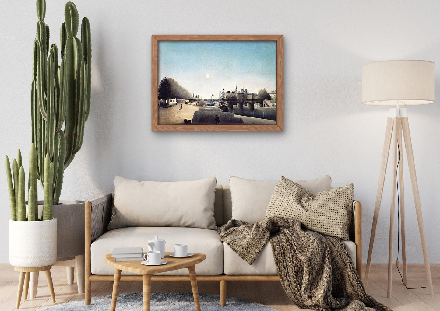 View of Ile Saint Louis from Port Saint Nicolas Evening by Henri Rousseau, 1888, Post-Impressionism, fine art print