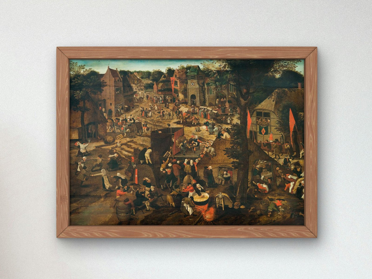 A Village Fair by Pieter Brueghel the Younger, 1580, Baroque, fine art print