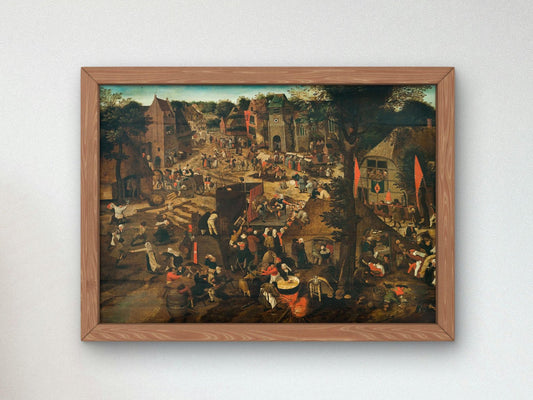 A Village Fair by Pieter Brueghel the Younger, 1580, Baroque, fine art print