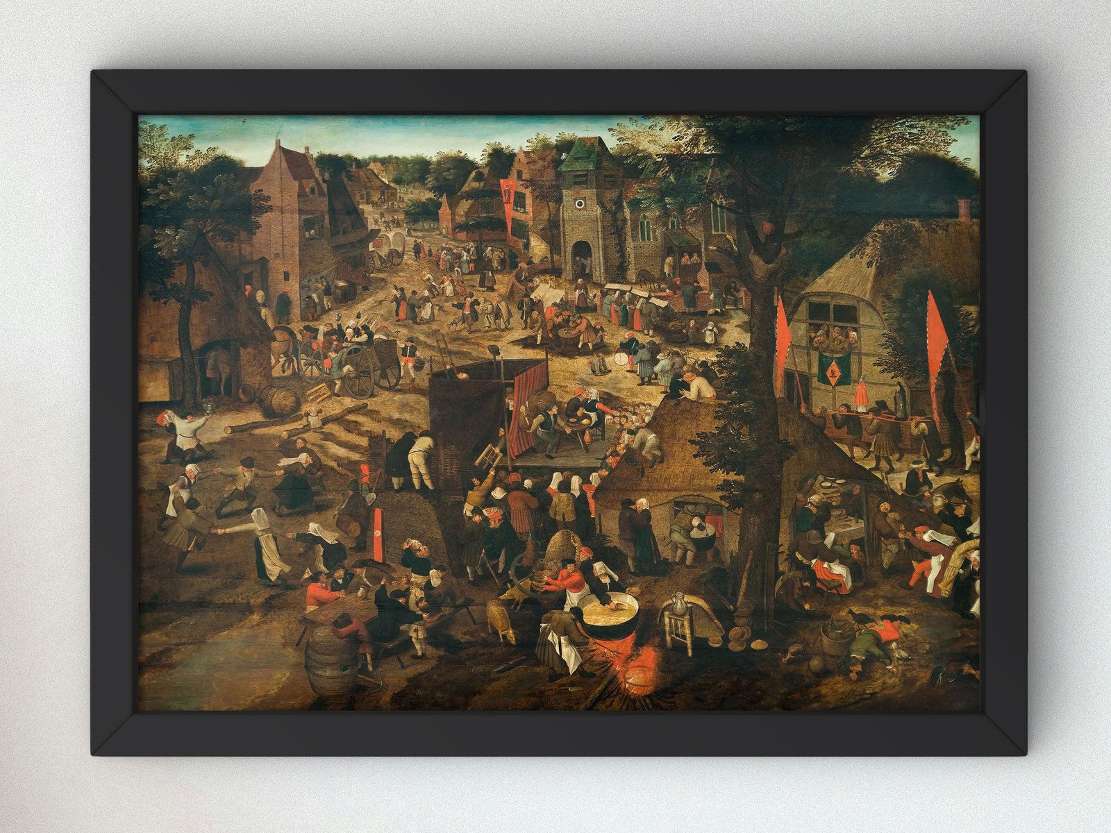 A Village Fair by Pieter Brueghel the Younger, 1580, Baroque, fine art print