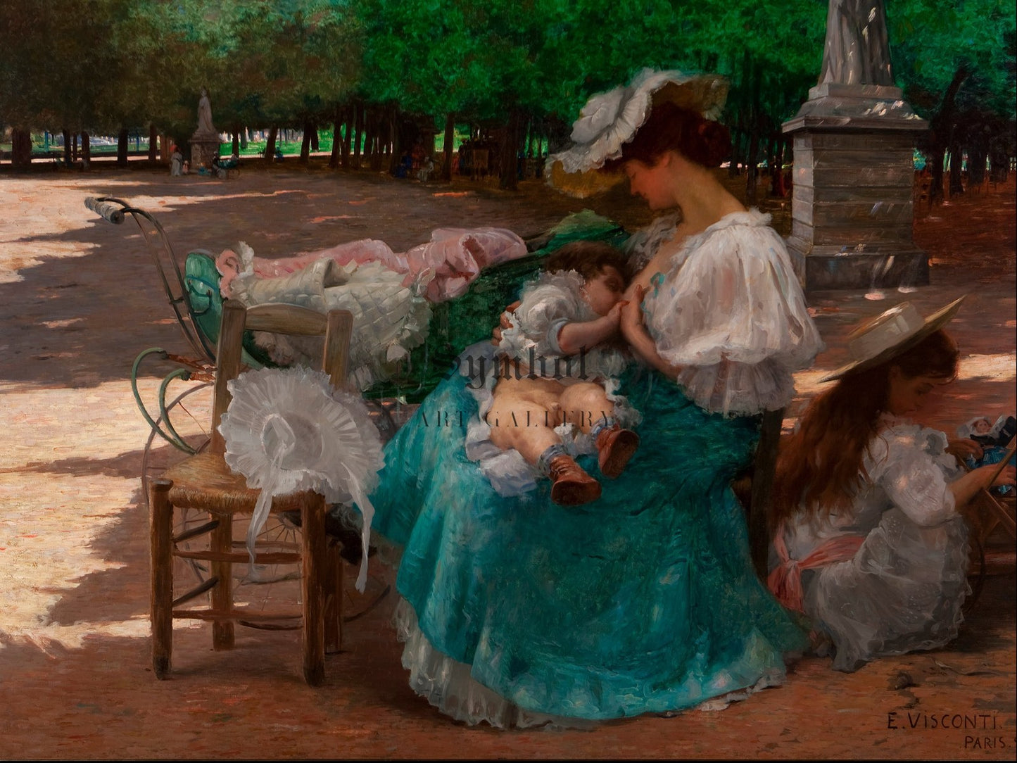Maternity by Eliseu Visconti 1906, Wall Art Print, Fine Art Reproduction, Museum Quality Decor, Poster