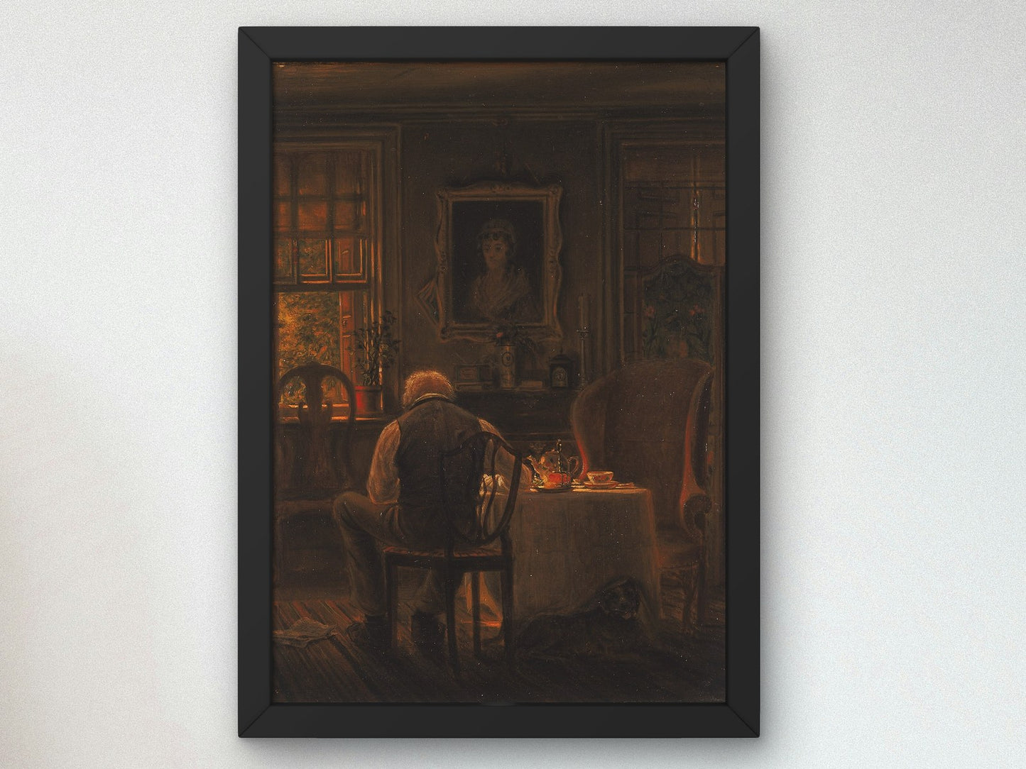 The Widower by Edward Lamson Henry 1873, Wall Art Print, Fine Art Reproduction, Museum Quality Decor, Poster