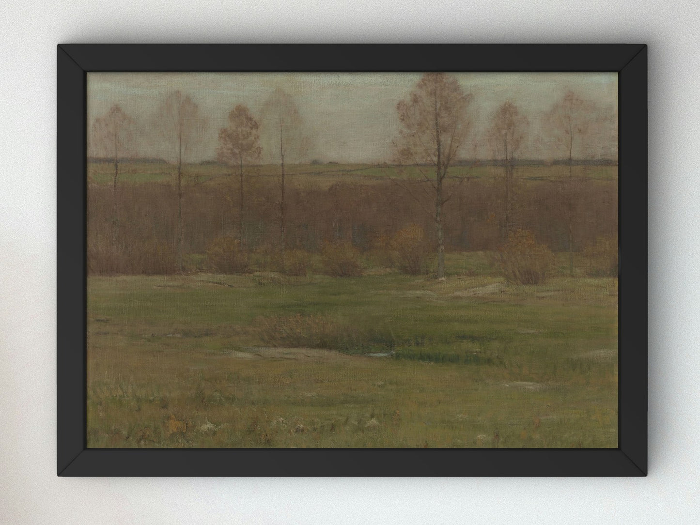 Autumn by Dwight William Tryon 1892, Wall Art Print, Fine Art Reproduction, Museum Quality Decor, Poster
