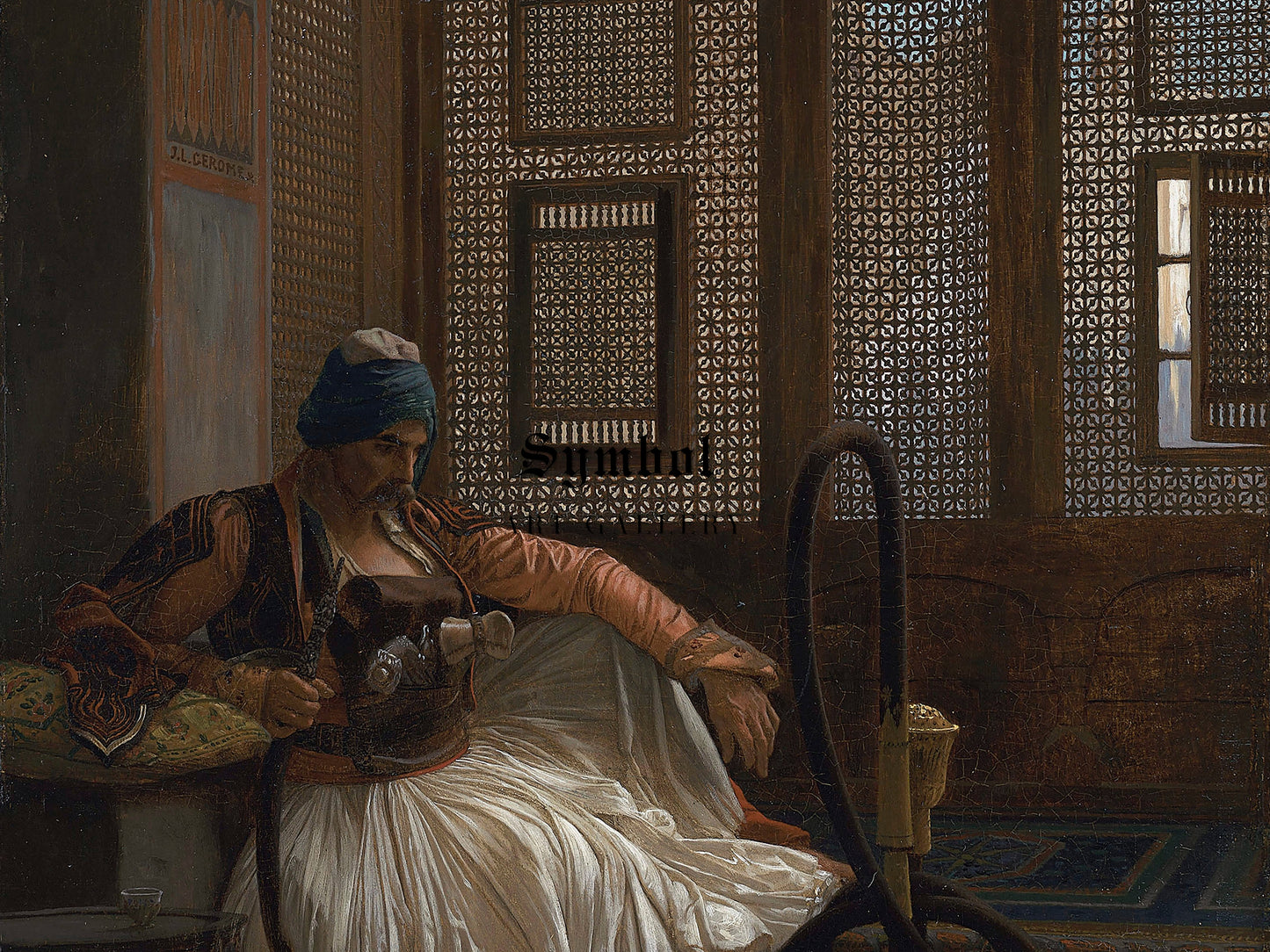 Arnaut Smoking by Jean Léon Gérôme, Wall Art Print, Fine Art Reproduction, Museum Quality Decor, Poster