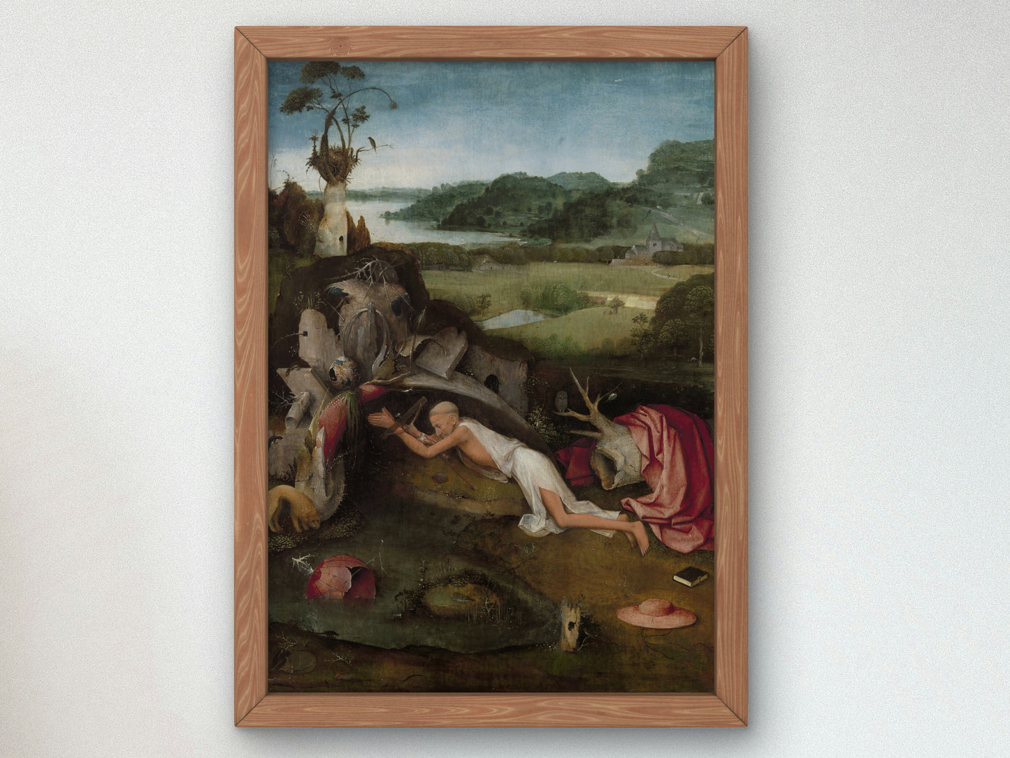 Saint Jerome by Hieronymus Bosch 1500, Wall Art Print, Fine Art Reproduction, Museum Quality Decor, Poster