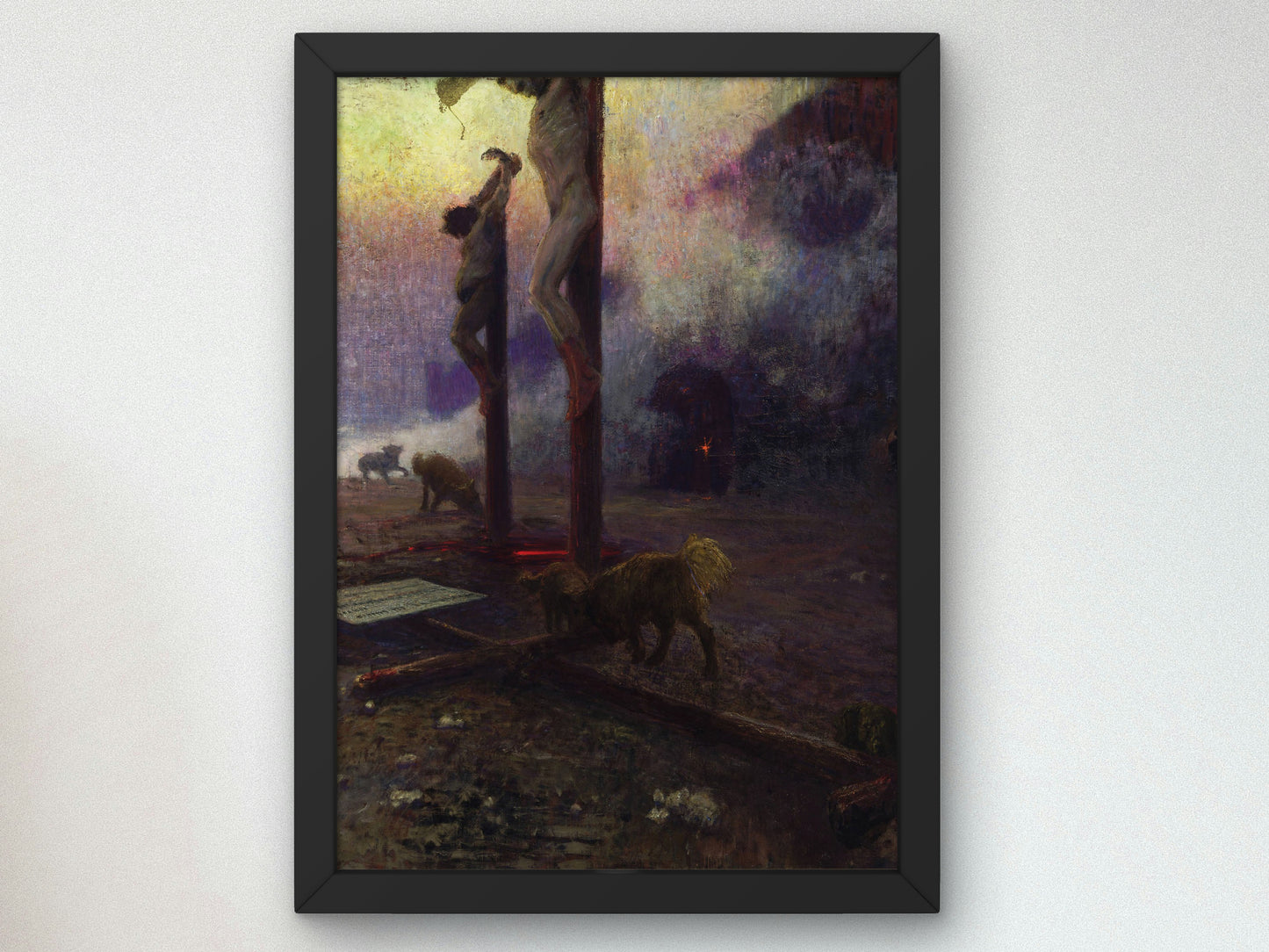 Golgotha by Ilya Efimovich Repin 1922, Wall Art Print, Fine Art Reproduction, Museum Quality Decor, Poster