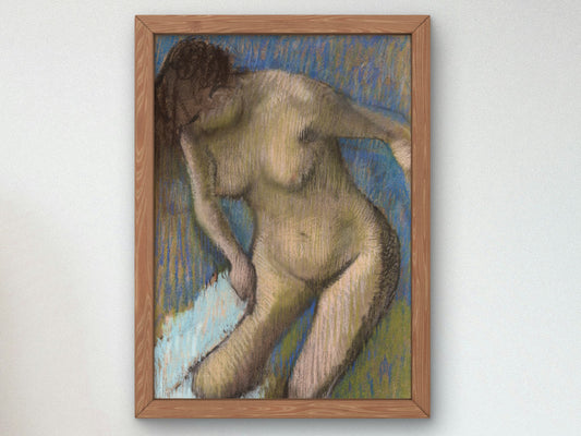 Dopo il bagno by Edgar Degas 1886, Wall Art Print, Fine Art Reproduction, Museum Quality Decor, Poster