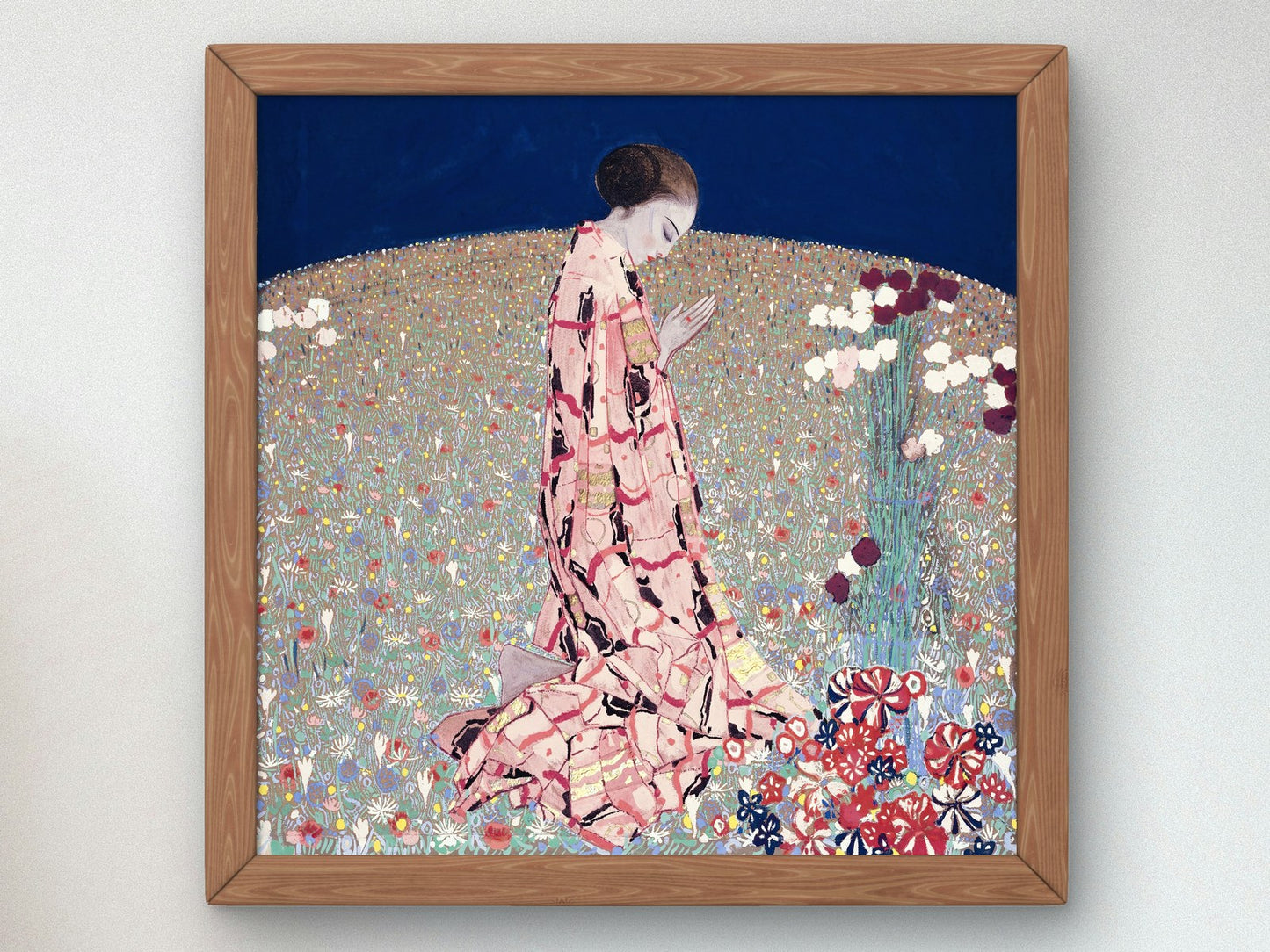 The Prayer by Felice Casorati 1914, Wall Art Print, Fine Art Reproduction, Museum Quality Decor, Poster
