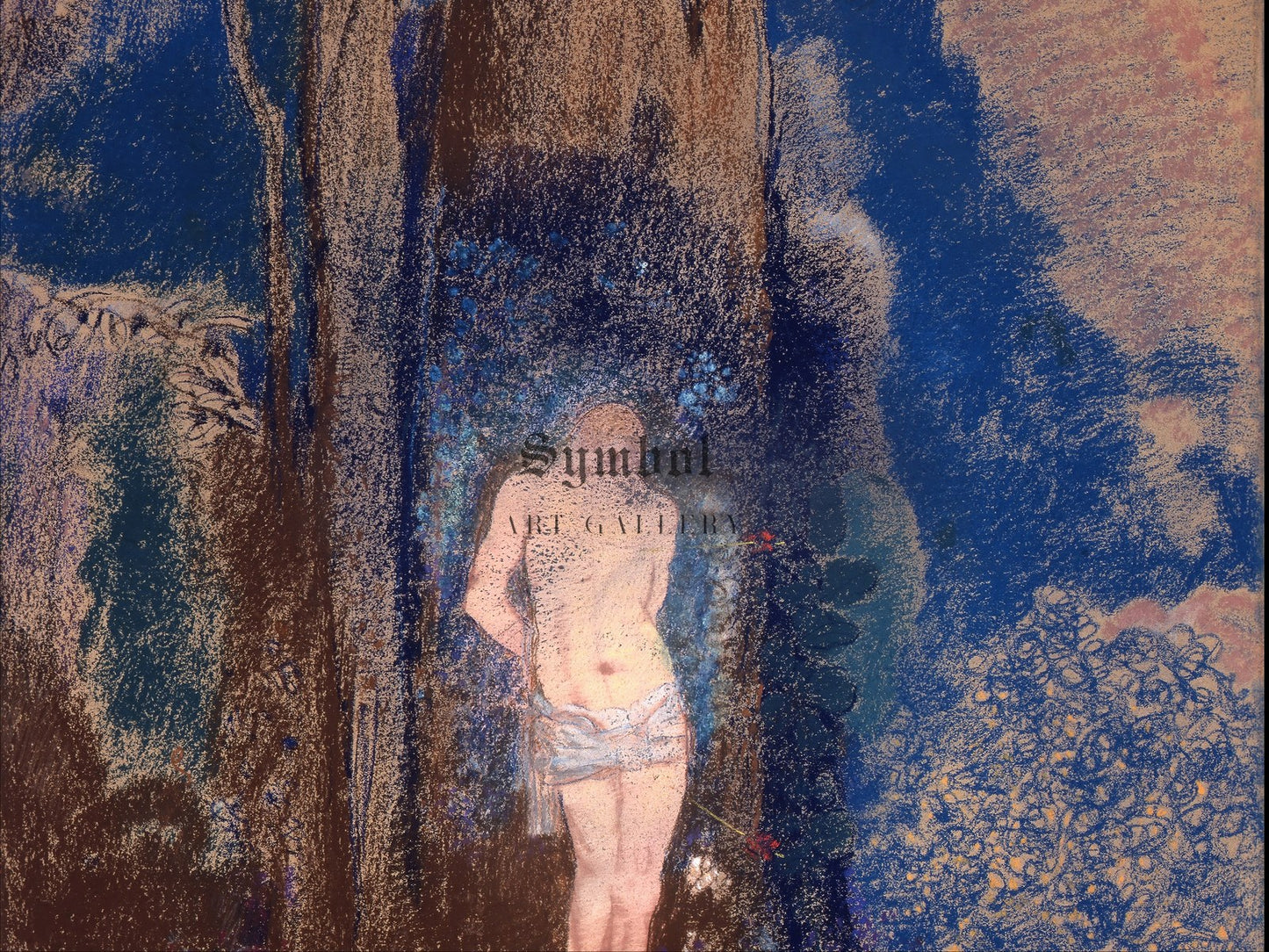 Saint Sebastian by Odilon Redon 1913, Wall Art Print, Fine Art Reproduction, Museum Quality Decor, Poster