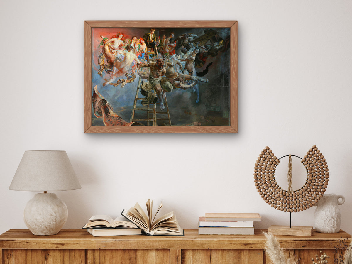 The Vicious Circle by Jacek Malczewski 1895, Wall Art Print, Fine Art Reproduction, Museum Quality Decor, Poster
