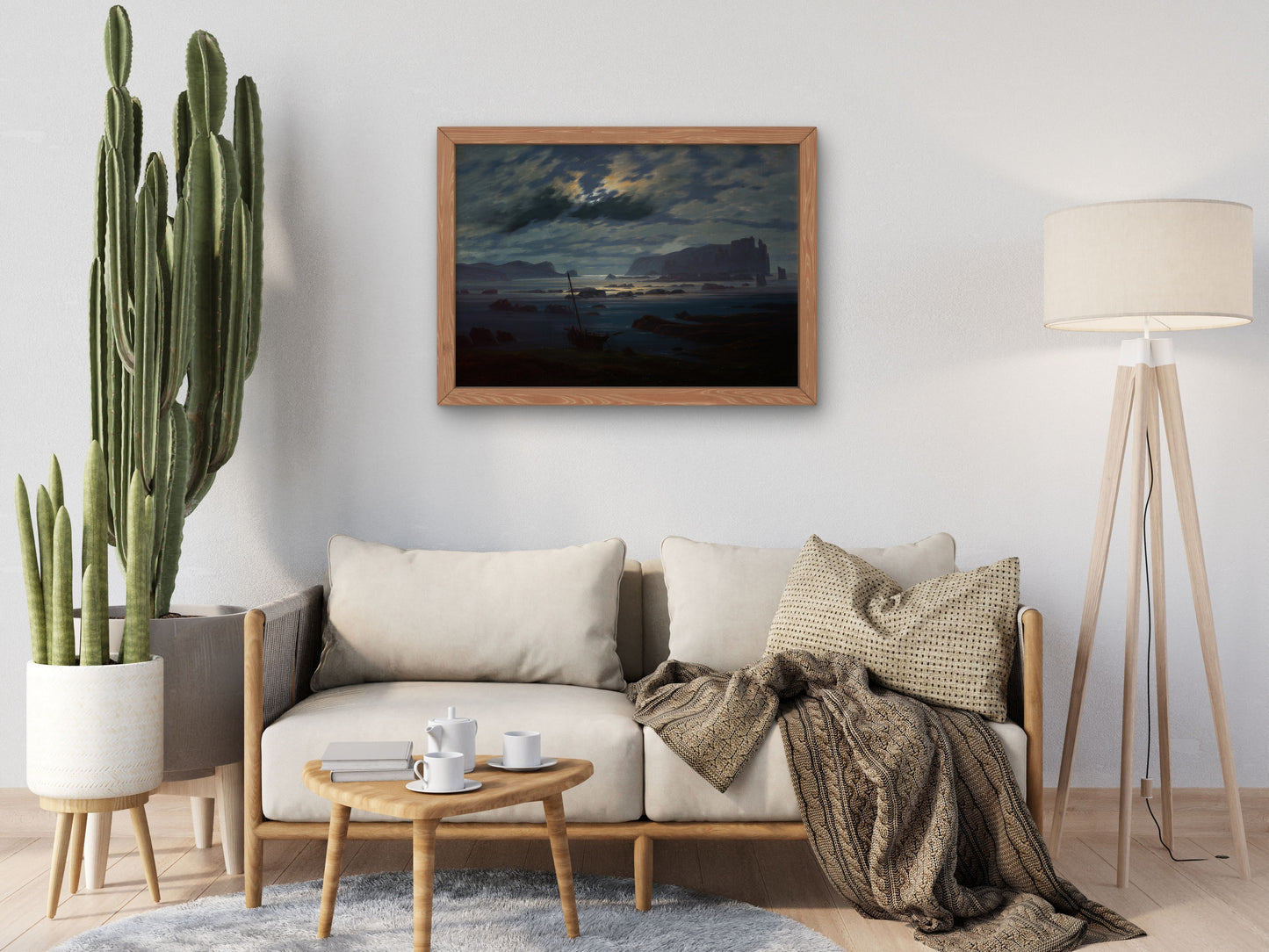 Northern Sea in the Moonlight by Caspar David Friedrich 1824, Wall Art Print, Fine Art Reproduction, Museum Quality Decor, Poster