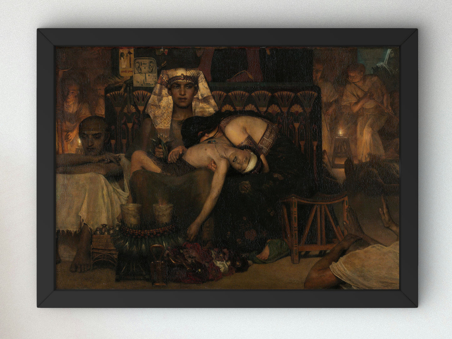 The Death of the Pharaoh's Firstborn Son by Lawrence Alma Tadema 1872, Wall Art Print, Fine Art Reproduction, Museum Quality Decor, Poster