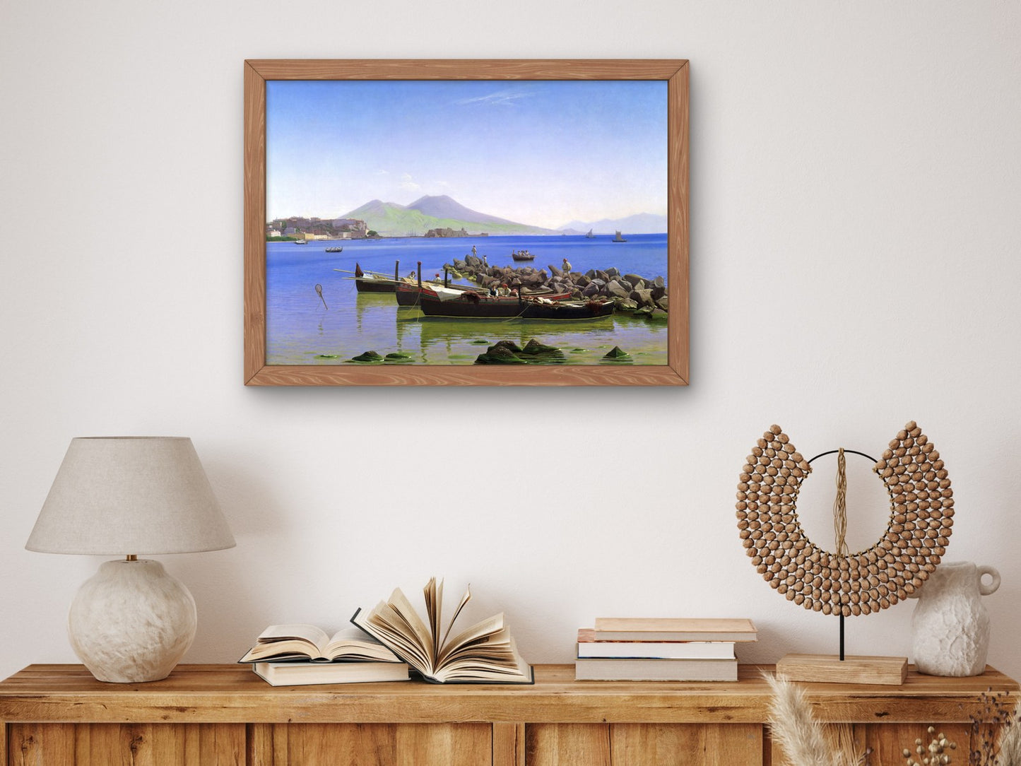 Bay of Naples by Christen Købke 1843, Wall Art Print, Fine Art Reproduction, Museum Quality Decor, Poster