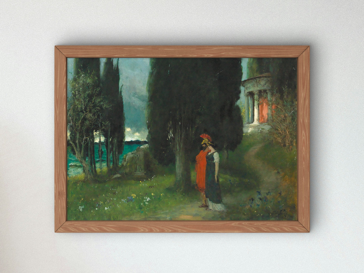 Peaceful Evening by Ferdinand Leeke, Wall Art Print, Fine Art Reproduction, Museum Quality Decor, Poster