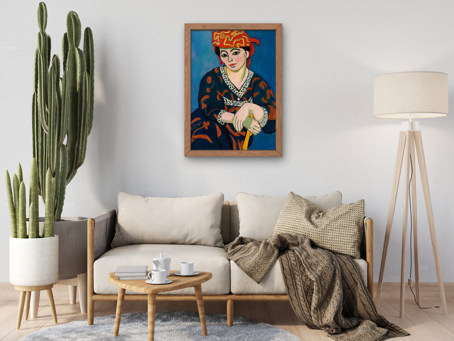 Red Madras Headdress by Henri Matisse 1907, Wall Art Print, Fine Art Reproduction, Museum Quality Decor, Poster