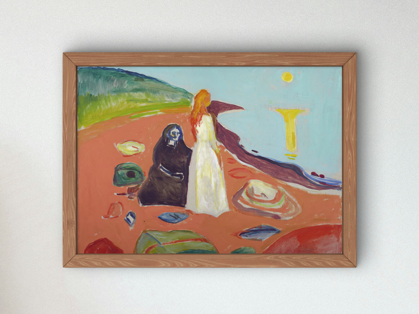 Two Women on the Shore II by Edvard Munch 1935, Wall Art Print, Fine Art Reproduction, Museum Quality Decor, Poster