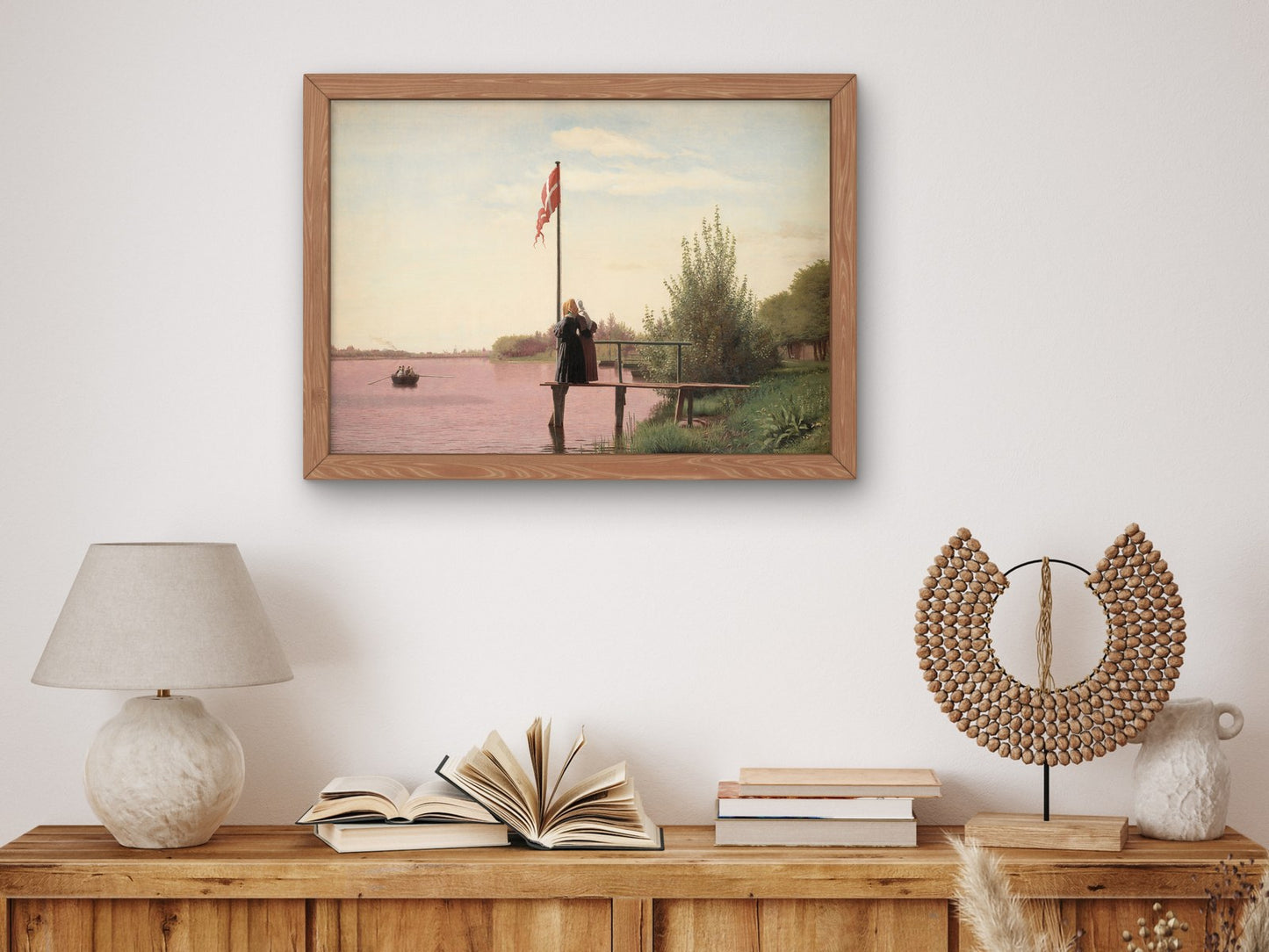 A View from Dosseringen near the Sortedam Lake by Christen Købke 1838, Wall Art Print, Fine Art Reproduction, Museum Quality Decor, Poster