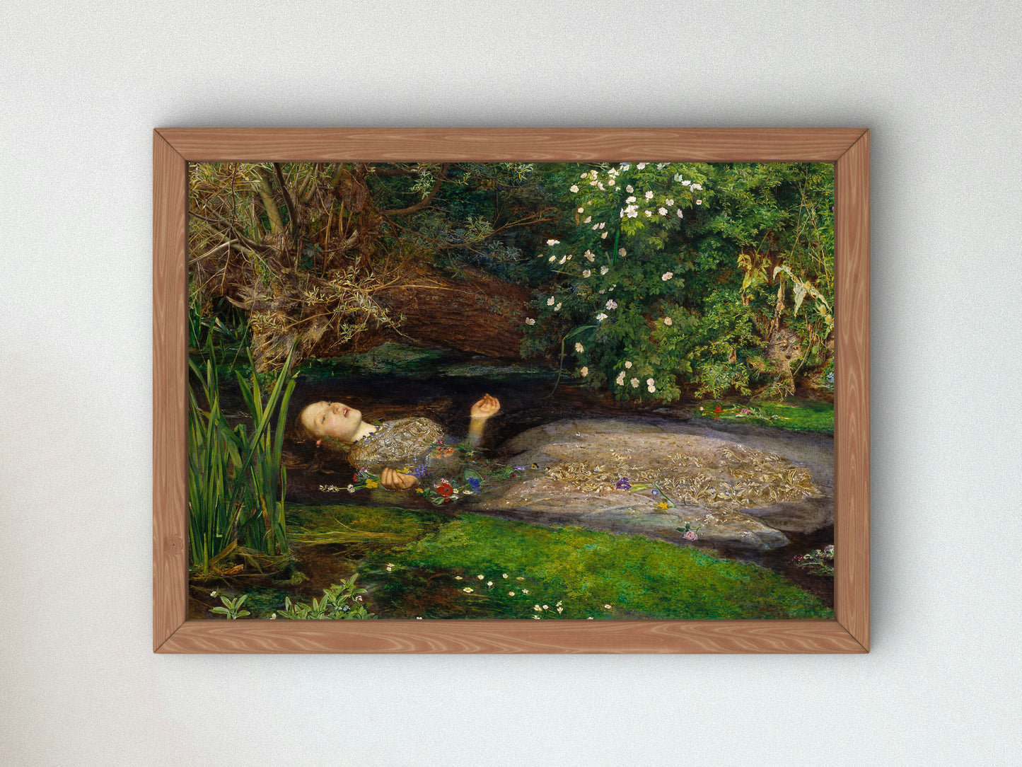 Ophelia by John Everett Millais 1852, Wall Art Print, Fine Art Reproduction, Museum Quality Decor, Poster