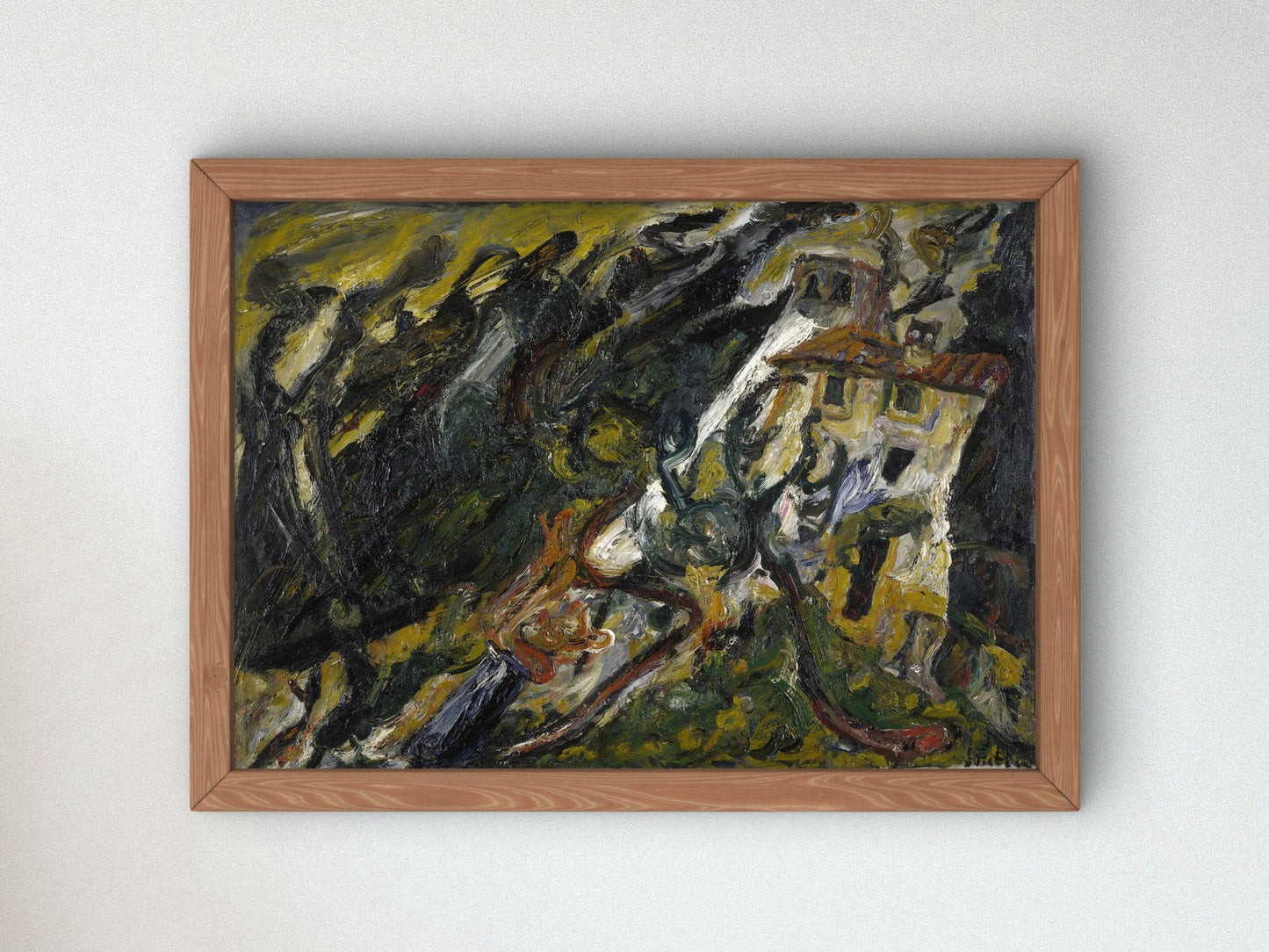 Le Mas Passe Temps Ceret by Chaïm Soutine 1920, Wall Art Print, Fine Art Reproduction, Museum Quality Decor, Poster