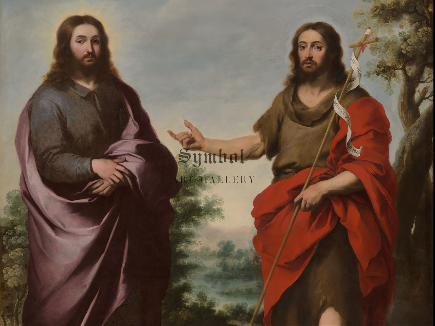 Behold the Lamb of God by Bartolomé Estéban Murillo 1655, Wall Art Print, Fine Art Reproduction, Museum Quality Decor, Poster