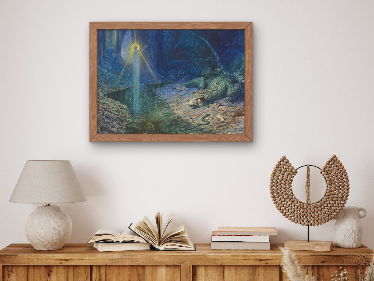 An Allegory of Power by Georg Janny 1918, Wall Art Print, Fine Art Reproduction, Museum Quality Decor, Poster