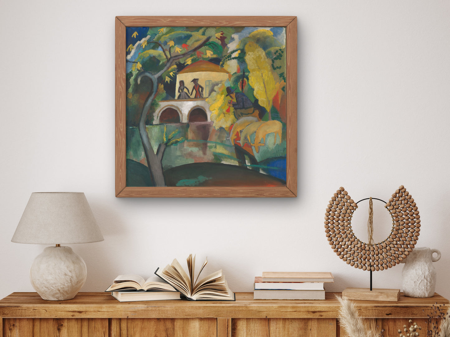 Rococo by August Macke 1912, Wall Art Print, Fine Art Reproduction, Museum Quality Decor, Poster