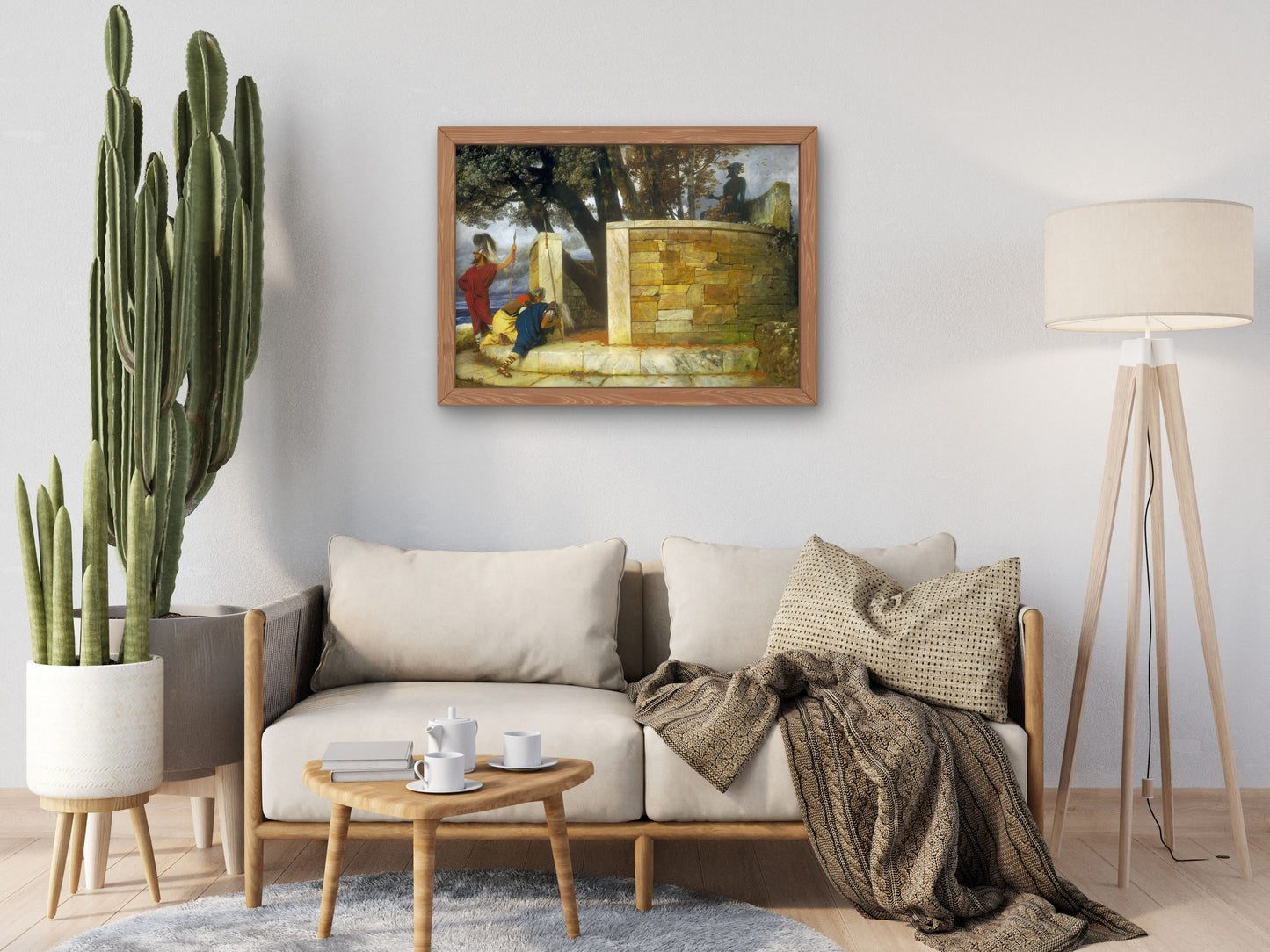 The Sanctuary of Hercules by Arnold Böcklin 1884, Wall Art Print, Fine Art Reproduction, Museum Quality Decor, Poster