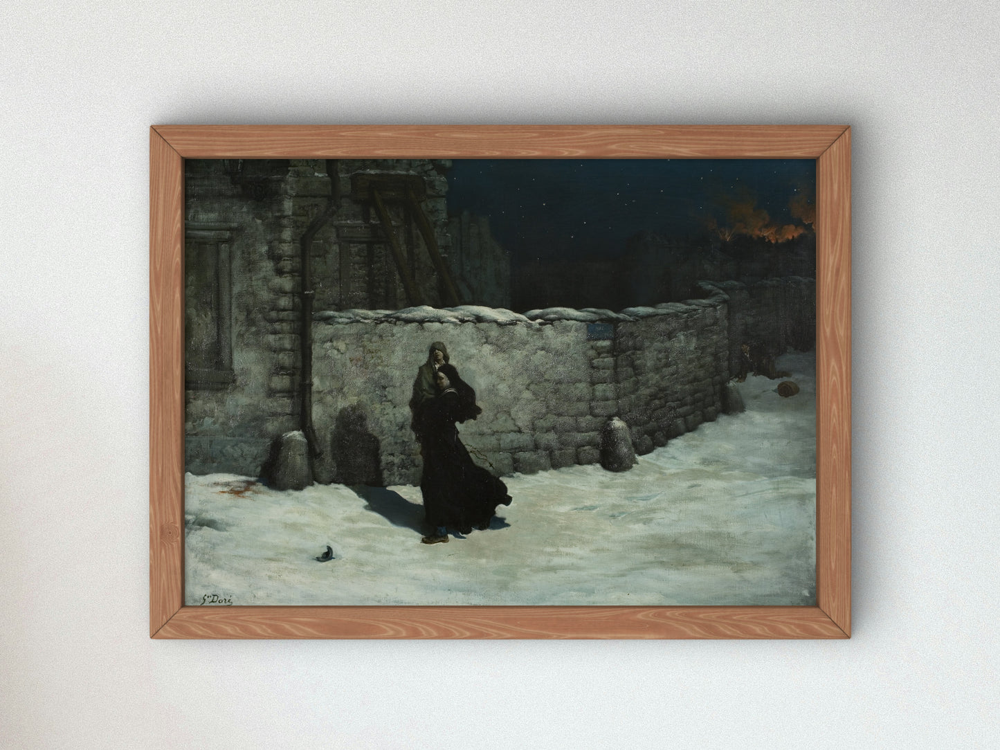 Episode of the Siege of Paris by Gustave Doré 1871, Wall Art Print, Fine Art Reproduction, Museum Quality Decor, Poster