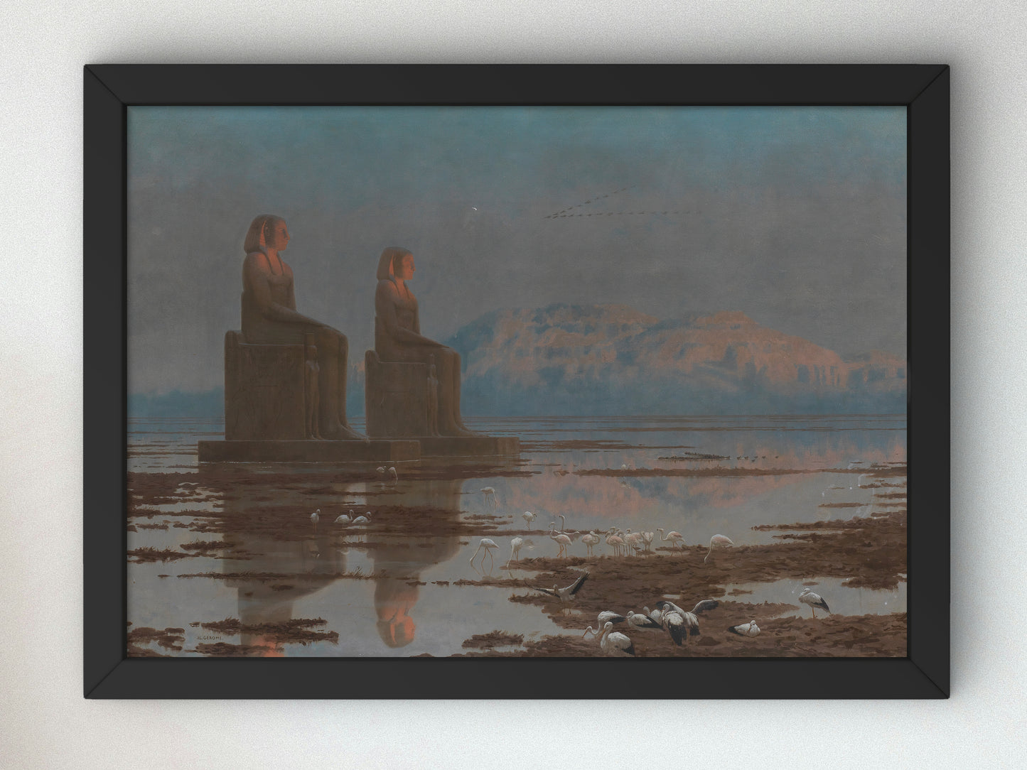 The Nile in Flood, Thebes by Jean Léon Gérôme 1868, Wall Art Print, Fine Art Reproduction, Museum Quality Decor, Poster