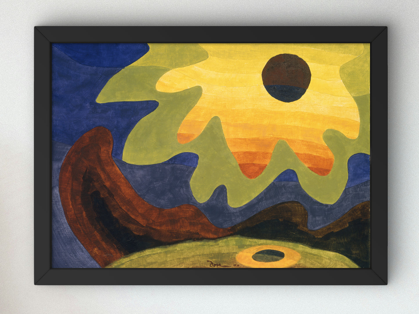 Sun by Arthur Dove 1943, Wall Art Print, Fine Art Reproduction, Museum Quality Decor, Poster