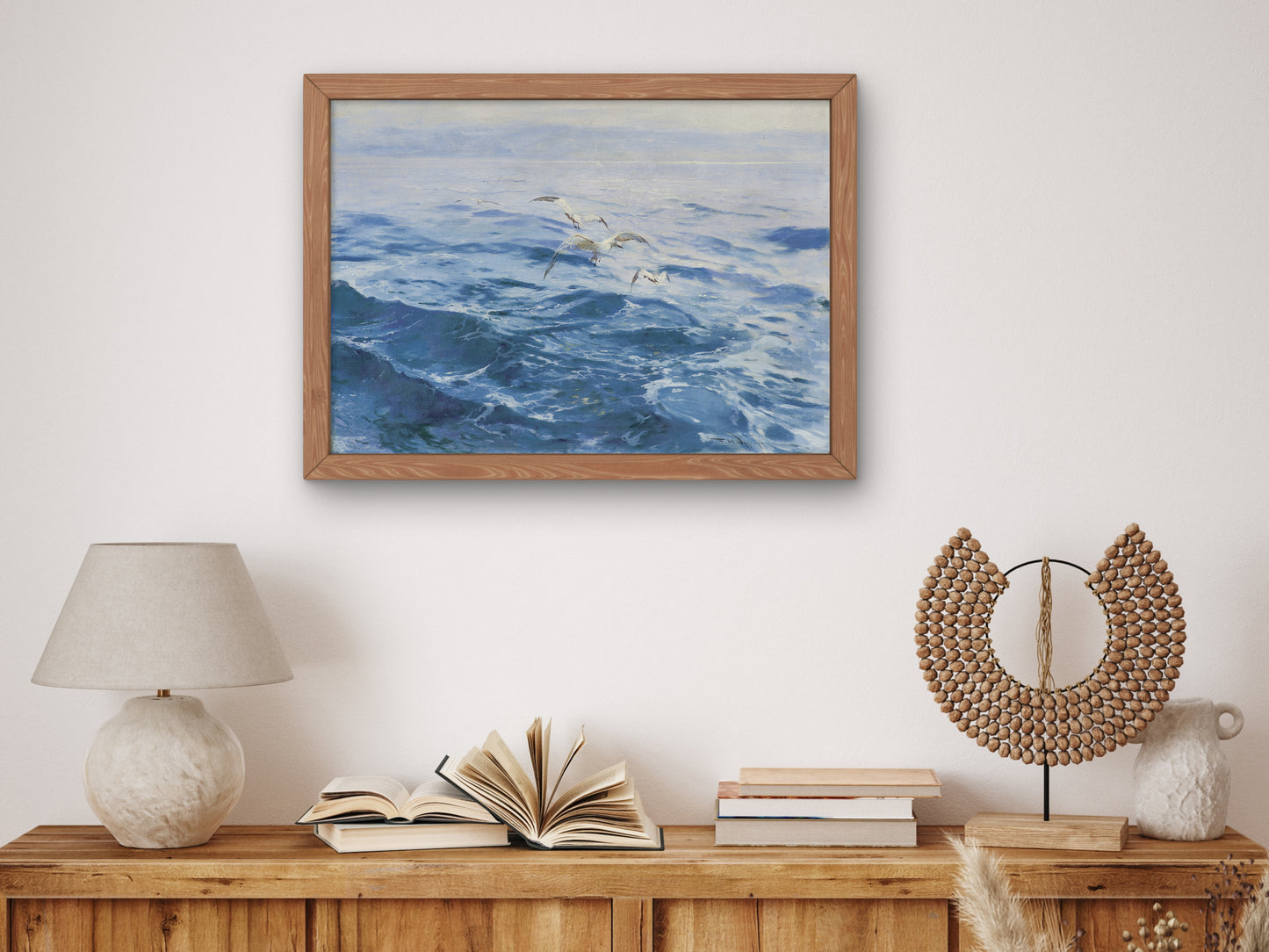On the Open Sea by Feliks Michał Wygrzywalski, Wall Art Print, Fine Art Reproduction, Museum Quality Decor, Poster