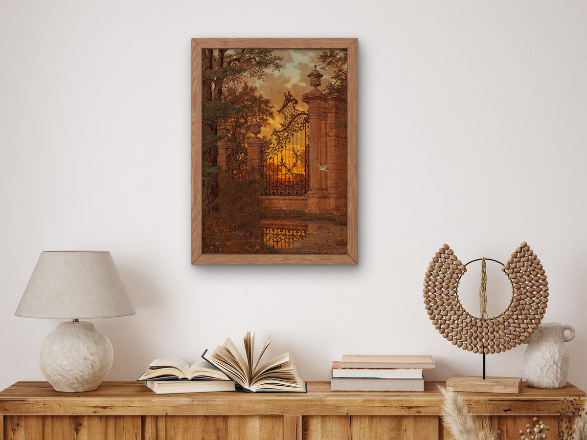 At the Castle Gate by Ferdinand Knab, Wall Art Print, Fine Art Reproduction, Museum Quality Decor, Poster