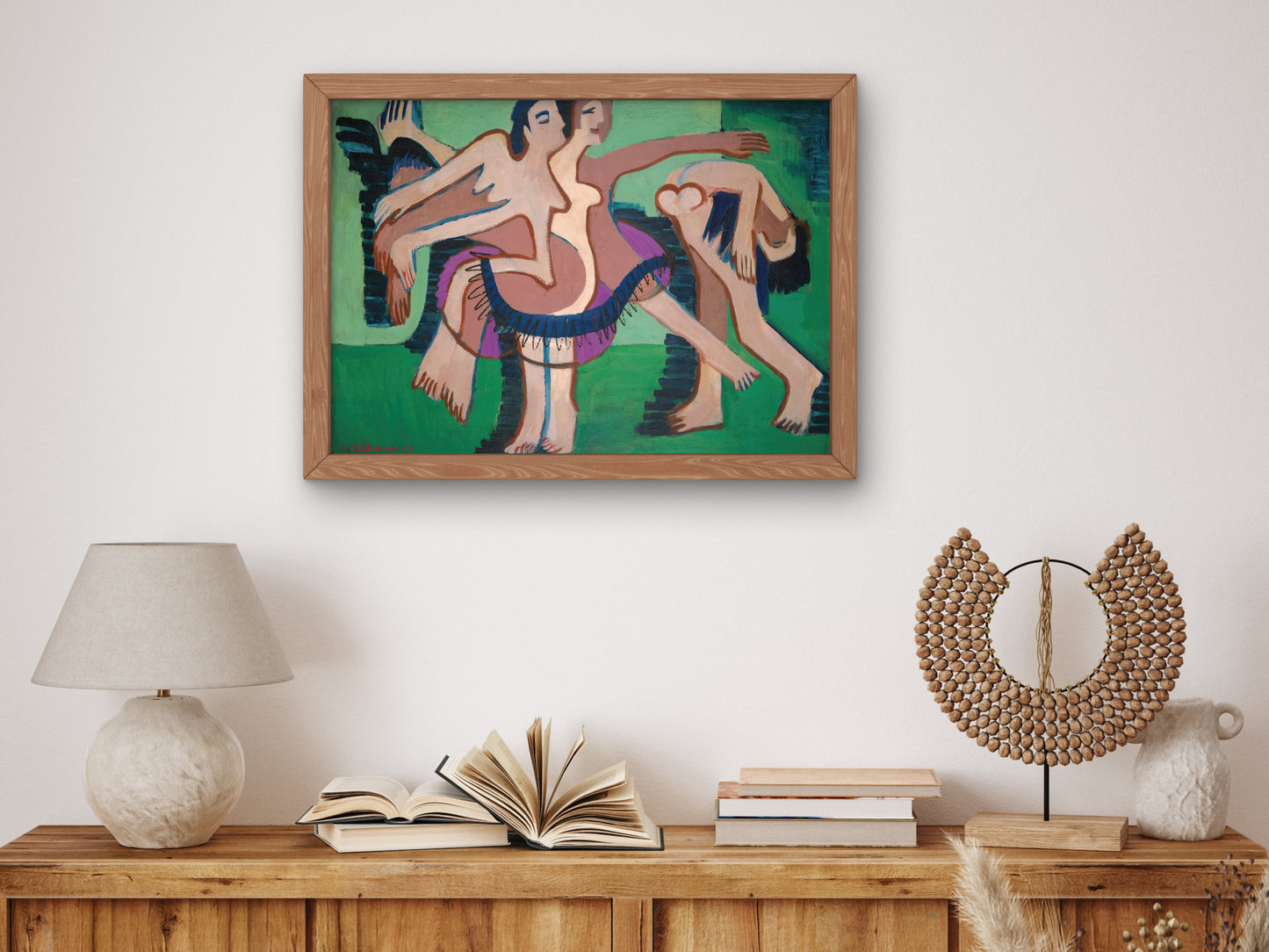 Dance Group by Ernst Ludwig Kirchner 1929, Wall Art Print, Fine Art Reproduction, Museum Quality Decor, Poster