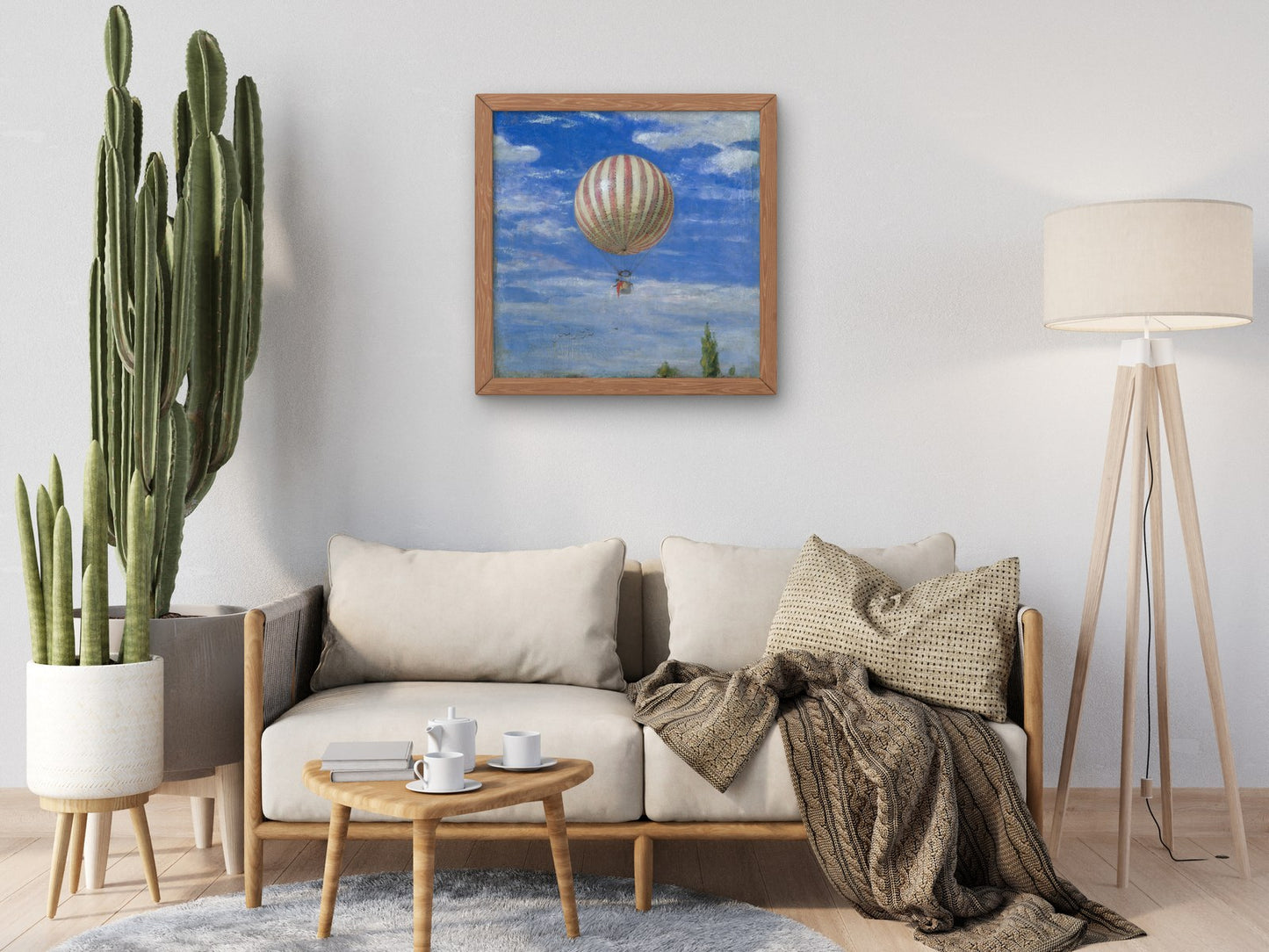 The Balloon by Pál Szinyei Merse 1878, Wall Art Print, Fine Art Reproduction, Museum Quality Decor, Poster