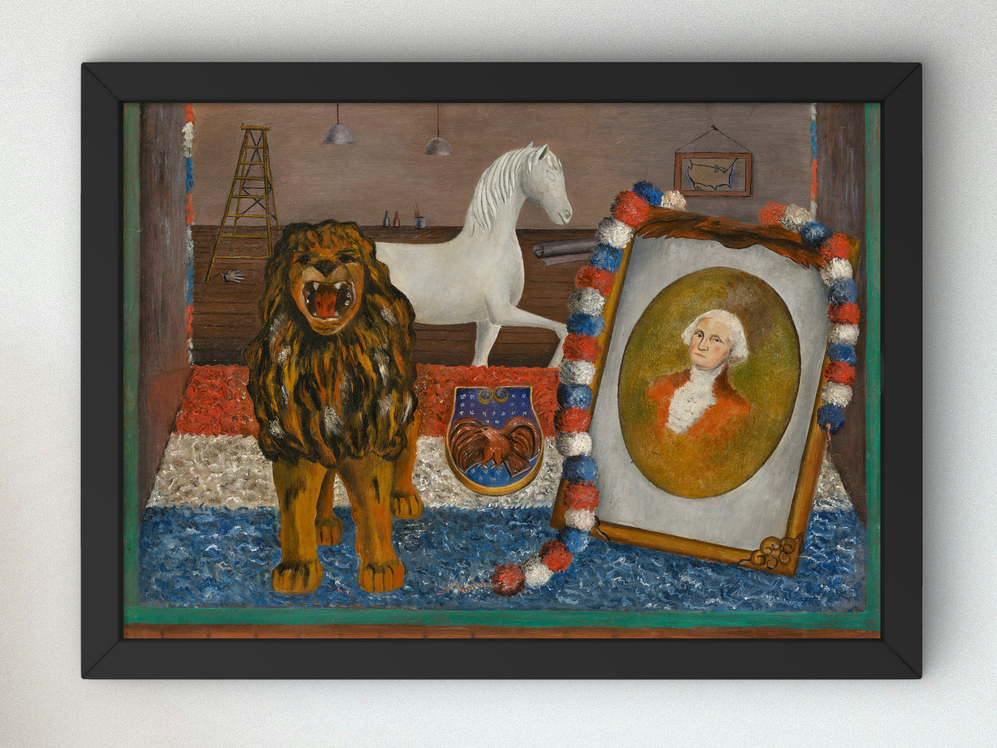 Window Display on a Detroit Street by Frida Kahlo 1931, Wall Art Print, Fine Art Reproduction, Museum Quality Decor, Poster