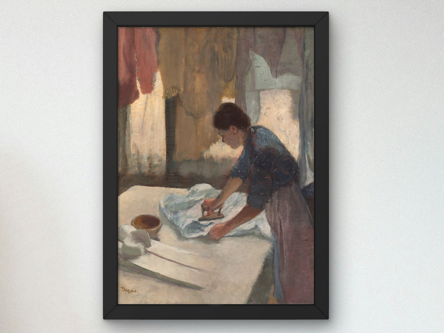 Woman Ironing by Edgar Degas 1887, Wall Art Print, Fine Art Reproduction, Museum Quality Decor, Poster