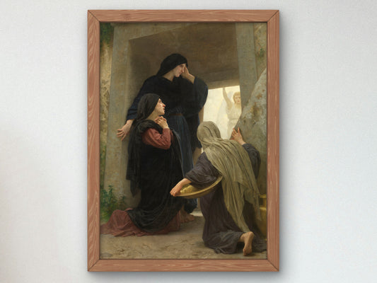 The Holy Women at the Tomb by William Bouguereau 1890, Wall Art Print, Fine Art Reproduction, Museum Quality Decor, Poster